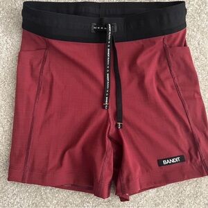 Bandit Women's Athletic Shorts - Red and Black